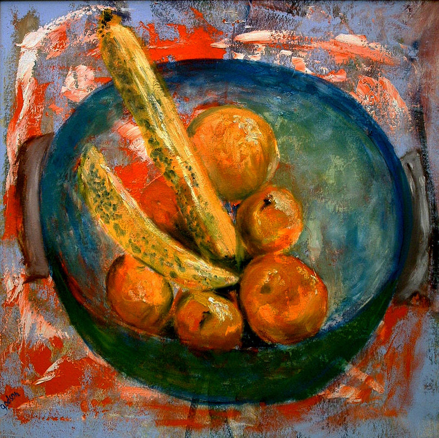 Bananas and Oranges Painting by George Gadson
