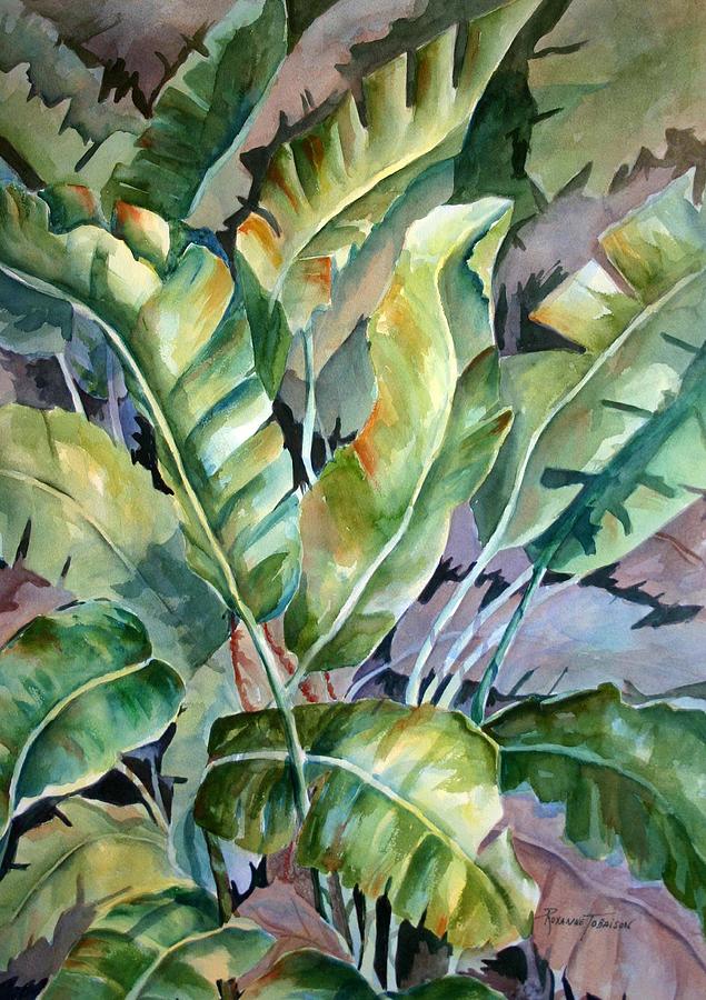 Bananas Gone Wilde  Painting by Roxanne Tobaison