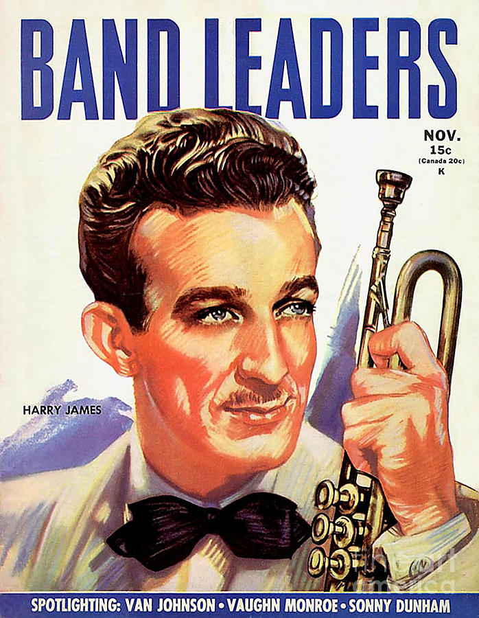 Celebrity Drawing - Band Leaders  1945 1940s Usa Harry by The Advertising Archives