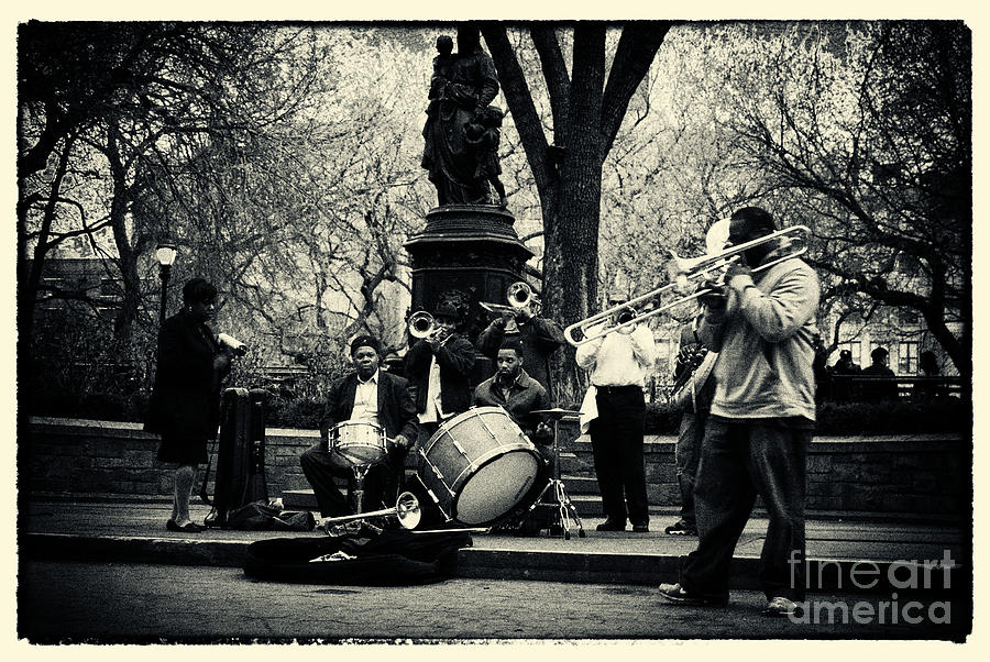 Band on Union Square New York City Photograph by Sabine Jacobs
