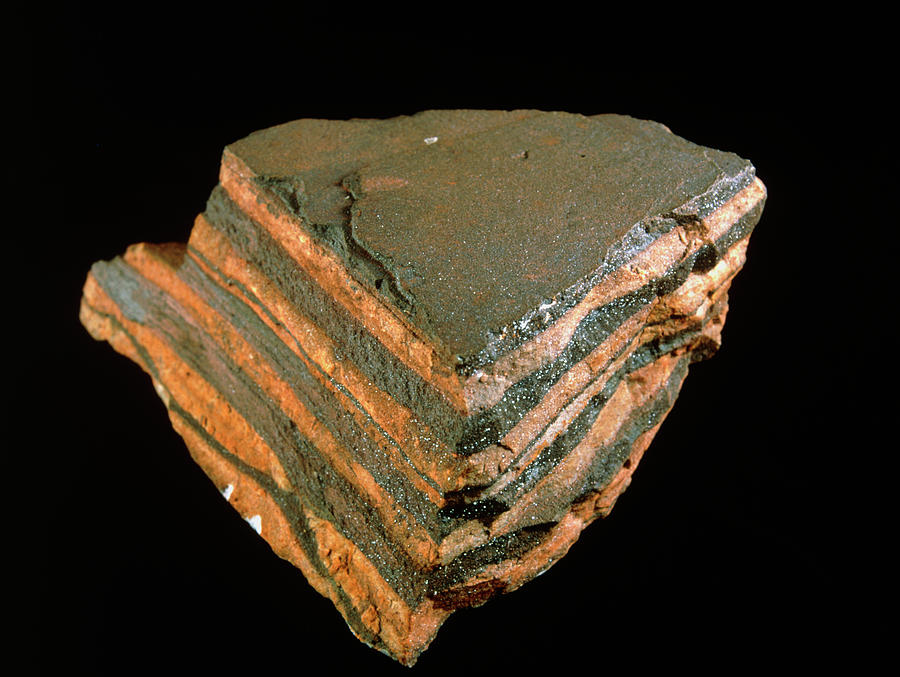 Haematite Photograph - Banded Ironstone by Sinclair Stammers/science Photo Library