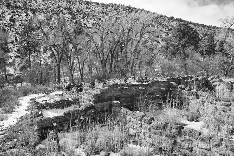 Bandelier National Monument Photograph - Bandelier National Monument Ruins by Douglas Barnard