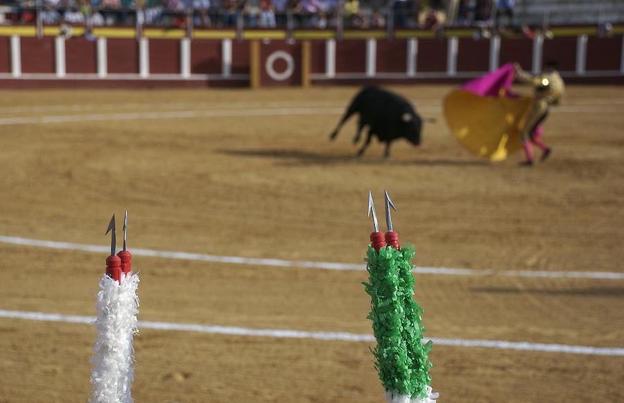 Banderillas in front of bullfight Photograph by Perry Van Munster - Pixels