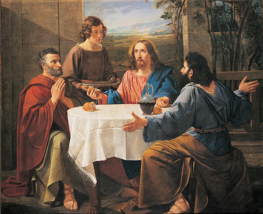 Bandini Enrico, Supper At Emmaus, 1837 Photograph by Everett