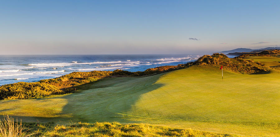 Panoramic Bandon Dunes Photograph by Mike Centioli