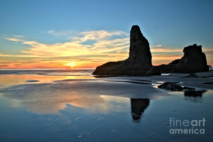 Bandon Oregon Sunset Photograph by Adam Jewell