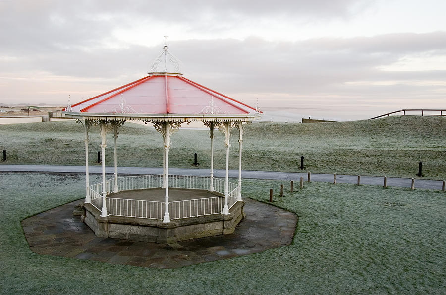 Bandstand in Winter Photograph by Jeremy Voisey