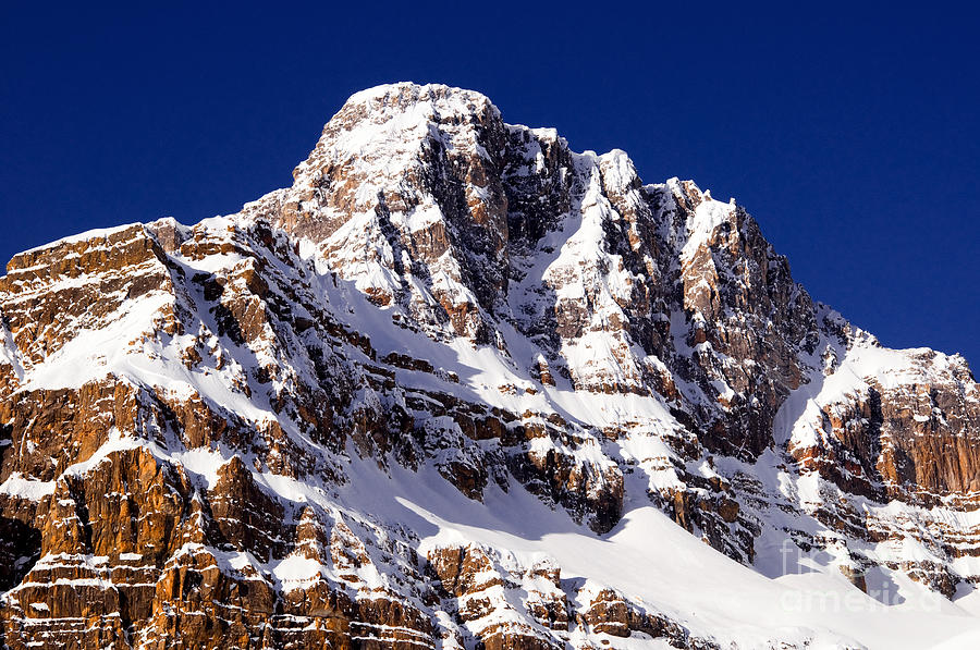 Banff - Crowfoot Mountain Up Close Photograph by Terry Elniski