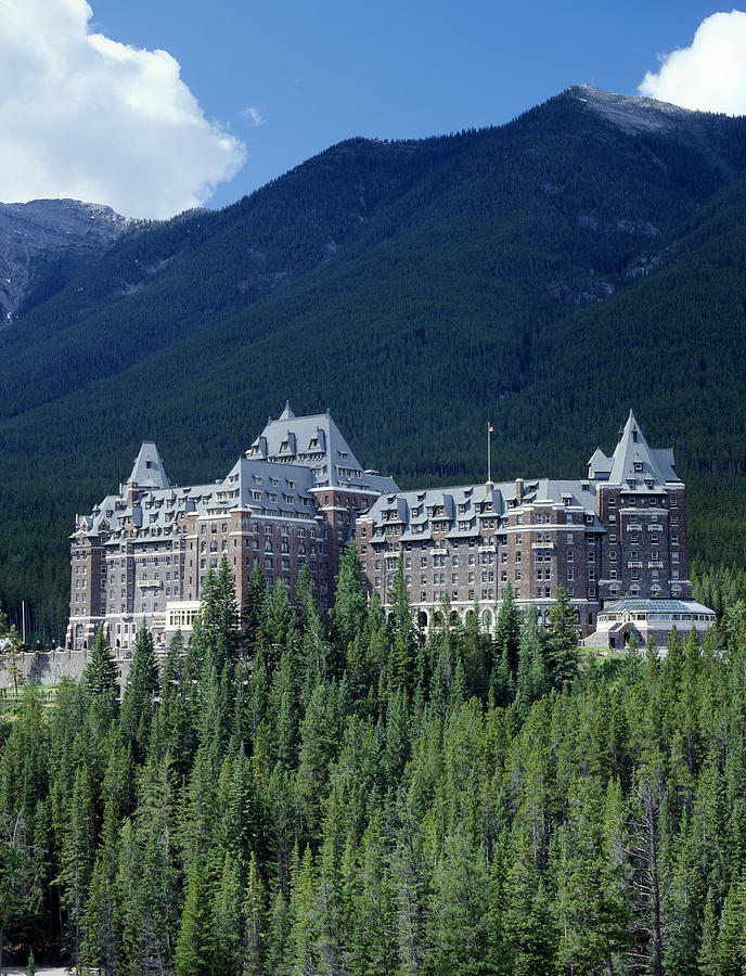 1M3302-Banff Springs Hotel Photograph by Ed  Cooper Photography