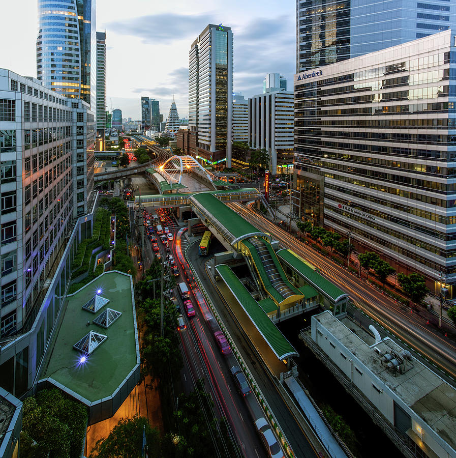 Bangkok Cityscape Photograph by Thebang