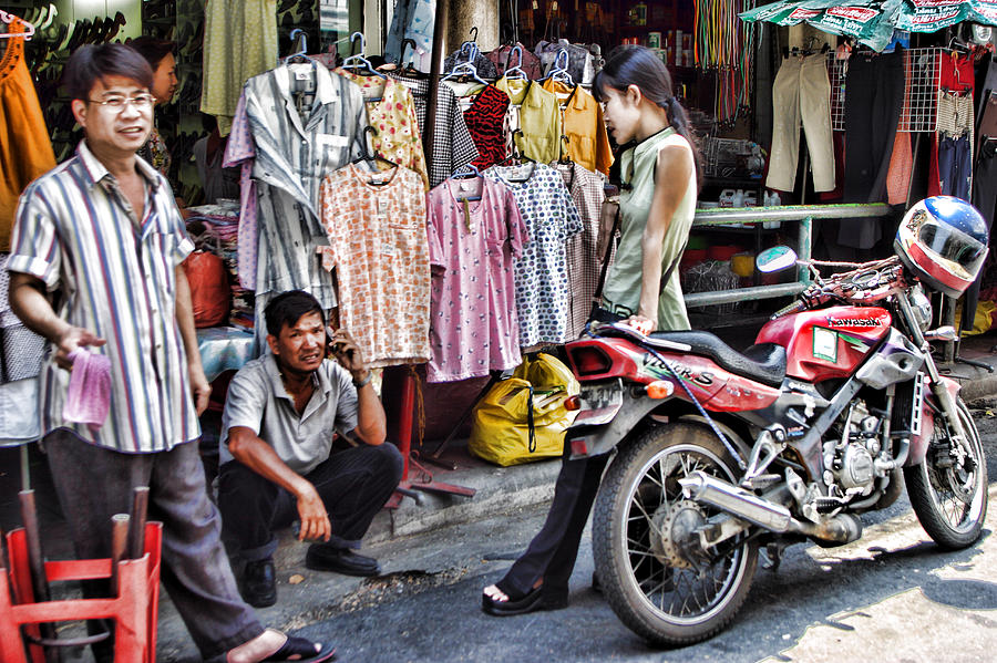 Bangkok Clothing Shop Photograph by Linda Phelps | Fine Art America