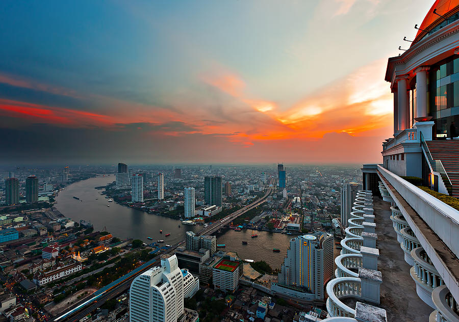 Bangkok from The Dome at LeBua Photograph by Dr K X Xhori - Pixels