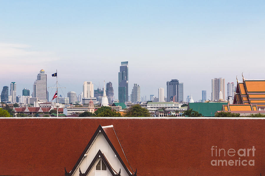 Bangkok modern vs traditional Photograph by Didier Marti
