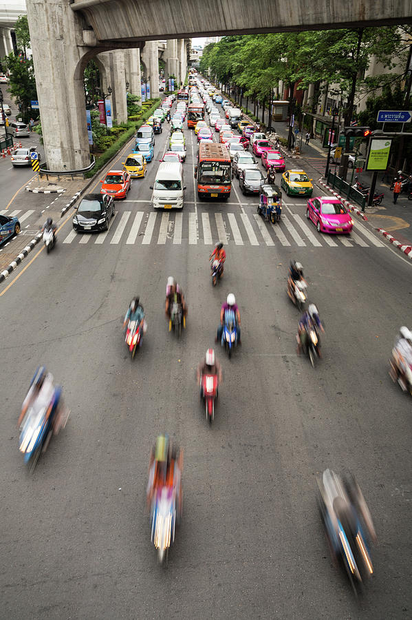 Bangkok Rush Photograph by @ Didier Marti