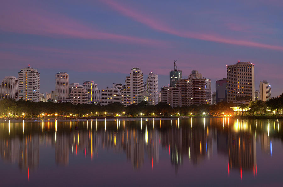 Bangkok Skyline Photograph by Lightvision, Llc