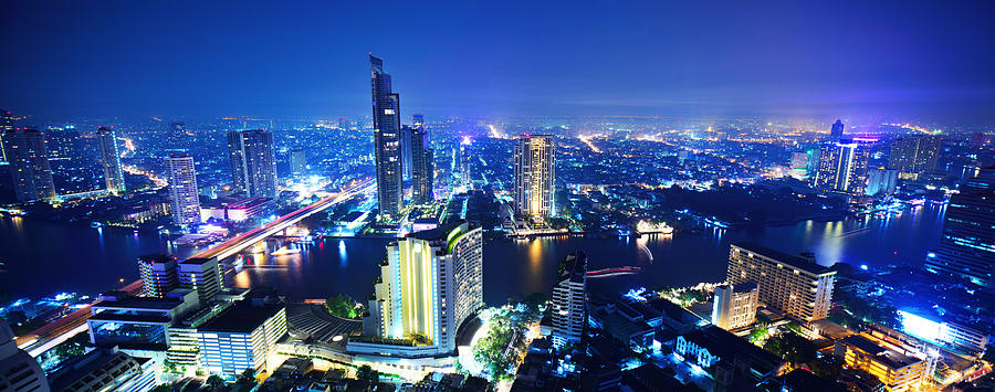 Bangkok Skyline Photograph by Ngkaki