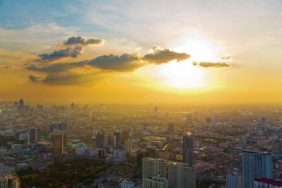 Bangkok Sunset Photograph by 97