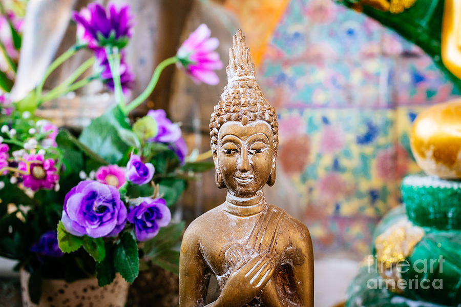 Bangkok Temple Buddha Photograph by Dean Harte