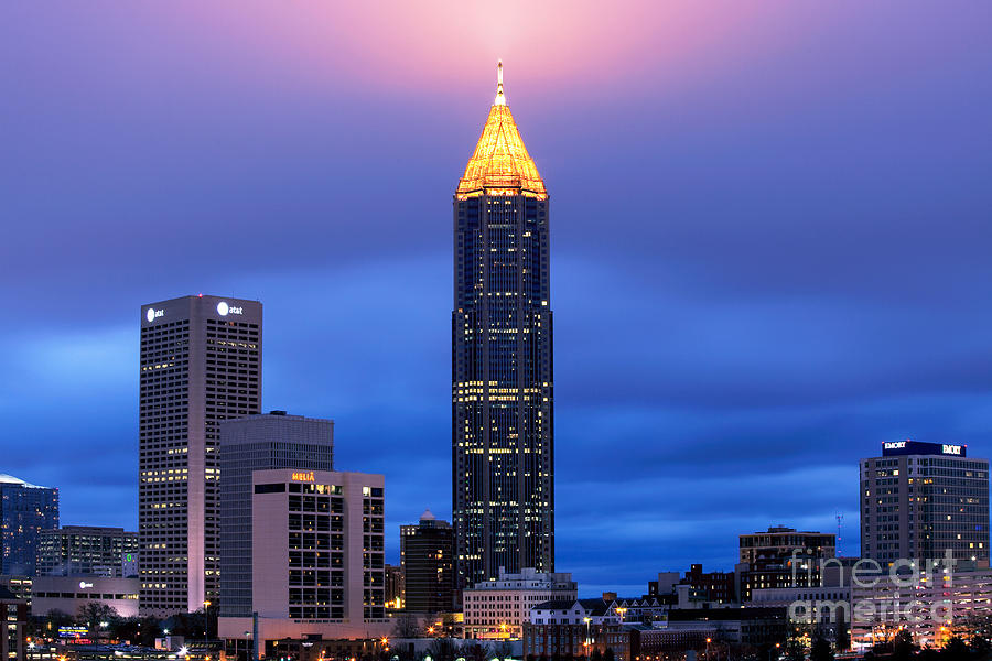 Atlanta Photograph - Bank of America Plaza by Bill Cobb