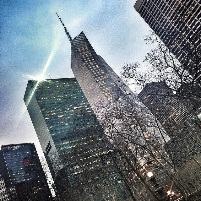 New York City Photograph - Bank Of America Tower At Dusk. Your by Justin DeRoche