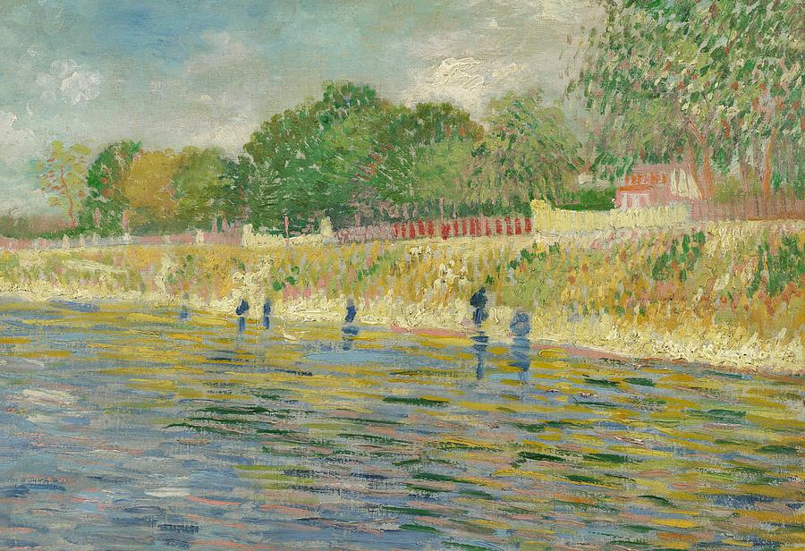 Tree Painting - Bank of the Seine by Vincent van Gogh