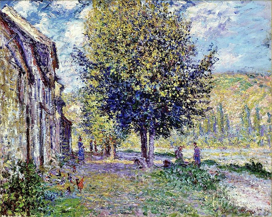 Banks of the Seine at Lavacourt 1878 Painting by Claude Monet - Fine ...