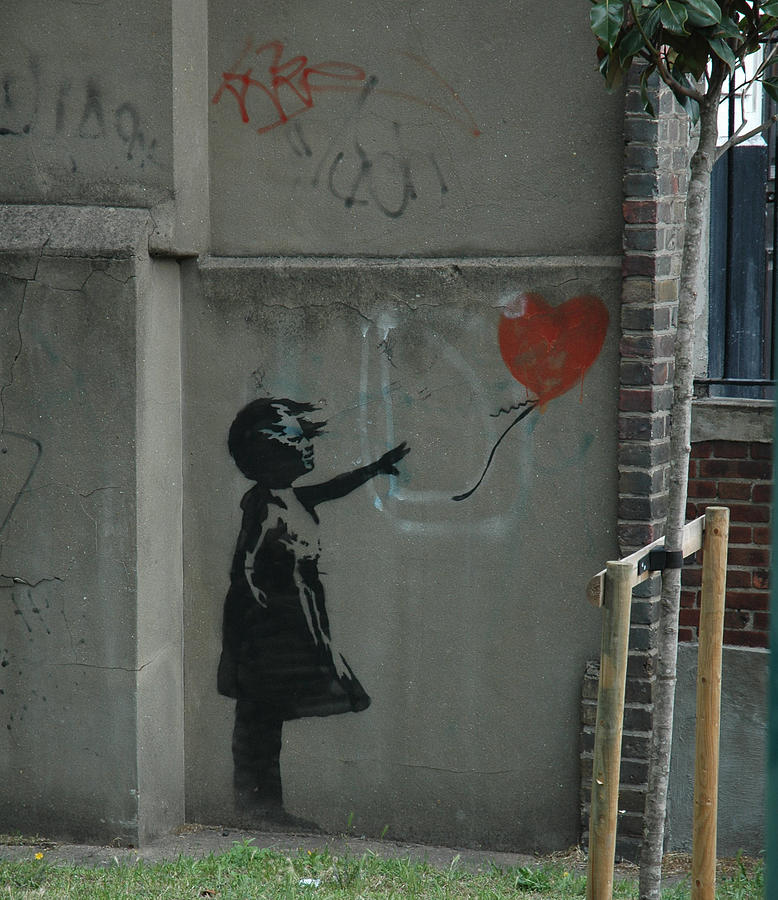 Banksy Girl With Baloon Photograph by Arik Bennado