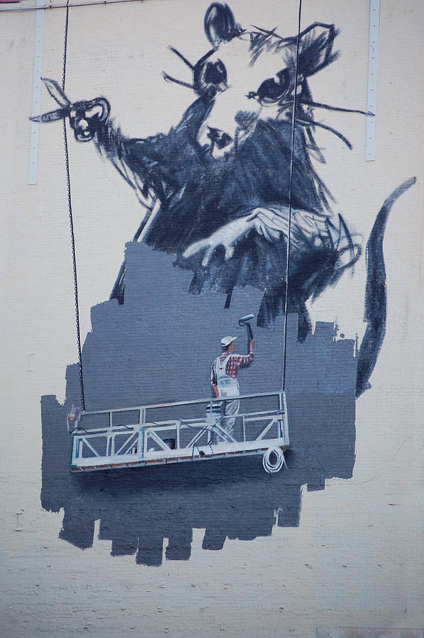 Banksy Rat In New York Photograph by Arik Bennado