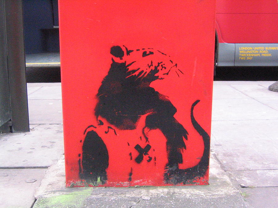 Banksy Toxic Rat In London Photograph by Arik Bennado