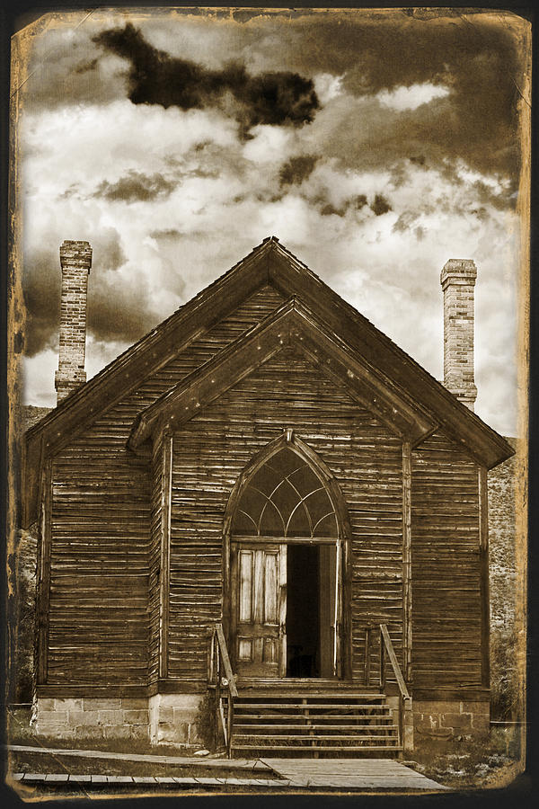 Bannack Church Photograph by Wes and Dotty Weber