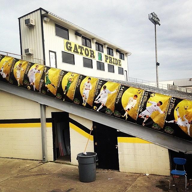 Soccer Photograph - Banners Are Up!! #pit #soccer #gators by Scott Pellegrin