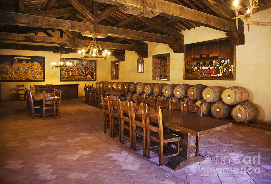 Banquet Room Castello di Amarosa Winery Photograph by Craig Lovell