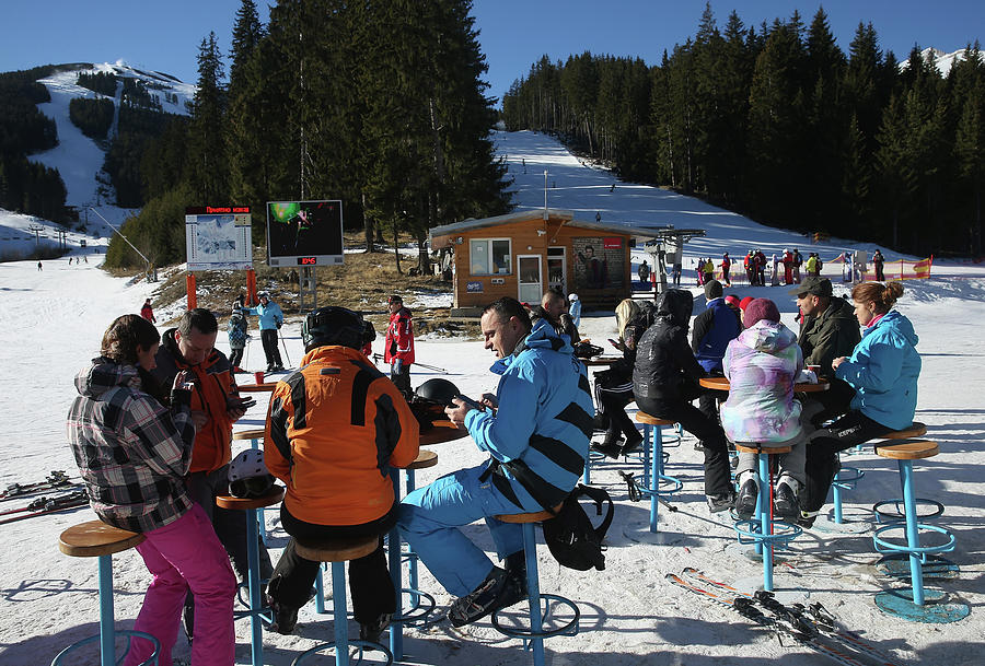 Bansko Ski Resort Draws Foreign Tourists Photograph by Sean Gallup