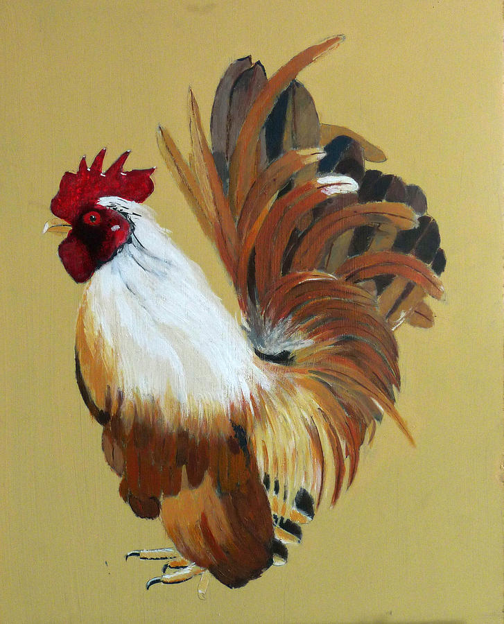 Bantam Rooster  Painting by Richard Le Page