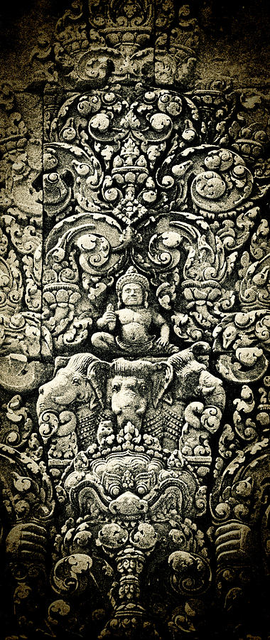 Banteay Srei Carvings 2 Unframed Version Photograph by Weston Westmoreland