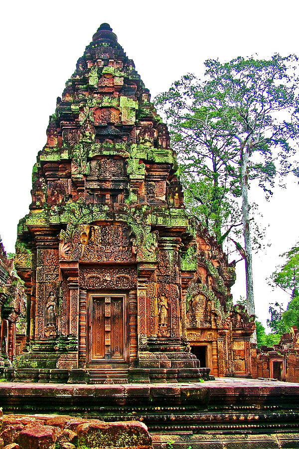 Bantheay Srei or Citadel of Women in Angkor Wat Archeological Park near Siem Reap-Cambodia  Photograph by Ruth Hager