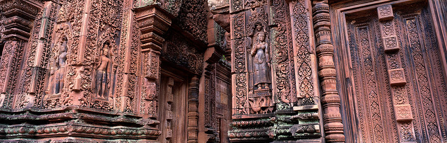 Architecture Photograph - Bantreay Srei Nr Siem Reap Cambodia by Panoramic Images