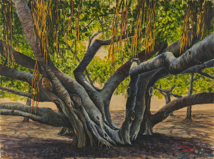 Banyan Tree Maui Painting by Darice Machel McGuire