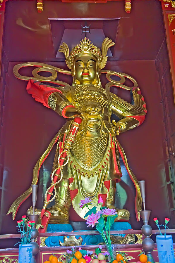 Baolin Temple Nirvana statue Photograph by Marek Poplawski