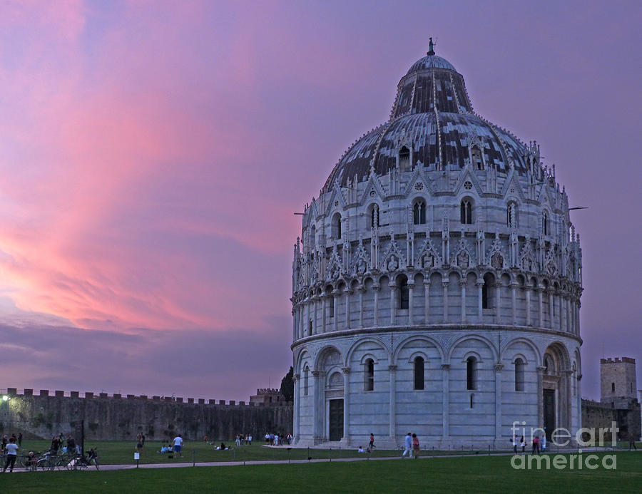 Baptistry of St John - Pisa  - Italy Photograph by Phil Banks