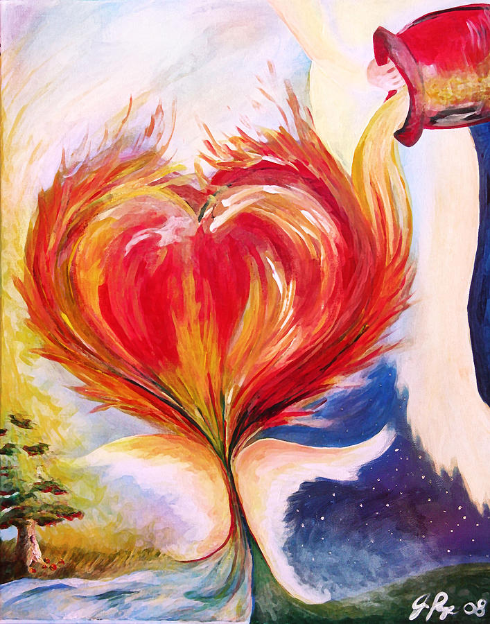 Baptize me with holy fire Painting by Jennifer Page
