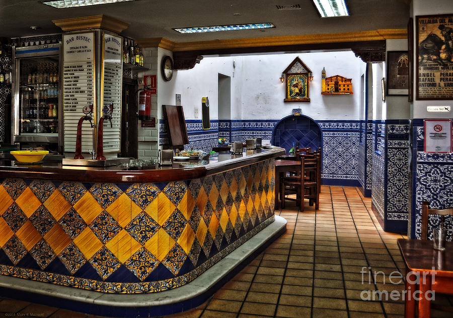 Beer Photograph - Bar Bistec - Seville by Mary Machare