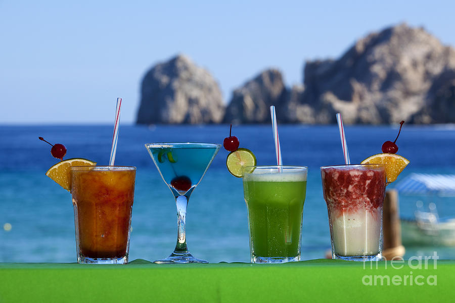 Bar Drinks in Cabo San Lucas Mexico Photograph by Anthony Totah