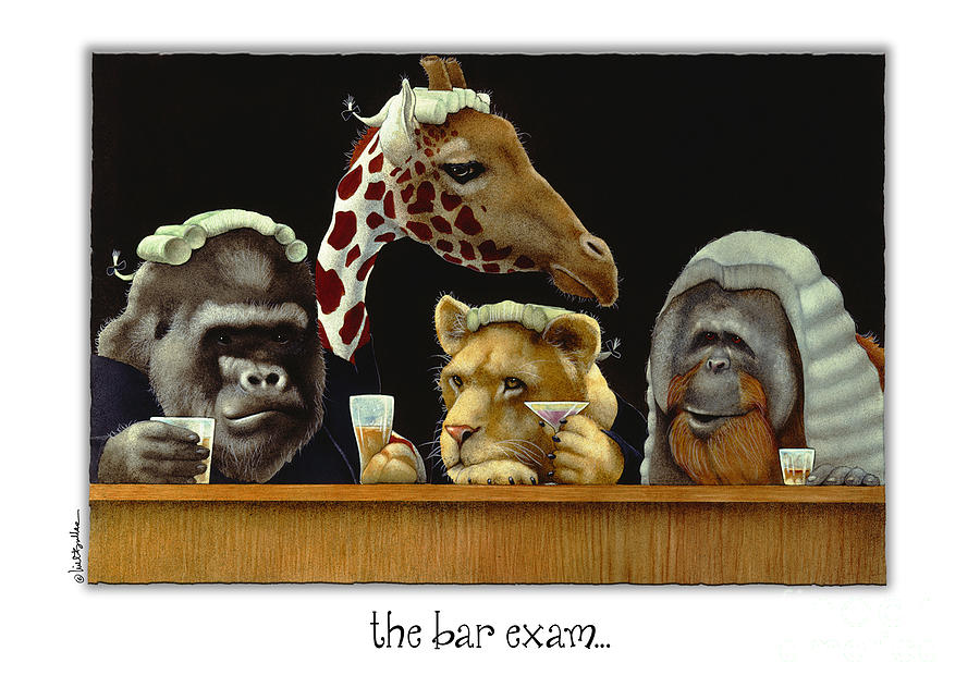 Bar Exam... Painting by Will Bullas