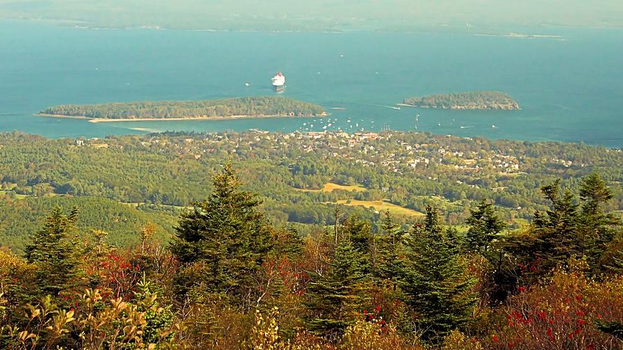 Bar Harbor and Bar Island Photograph by Robert McCulloch - Pixels