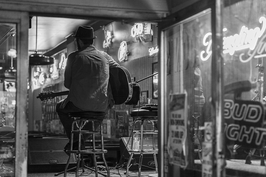 Bar Musician in Nashville  Photograph by John McGraw