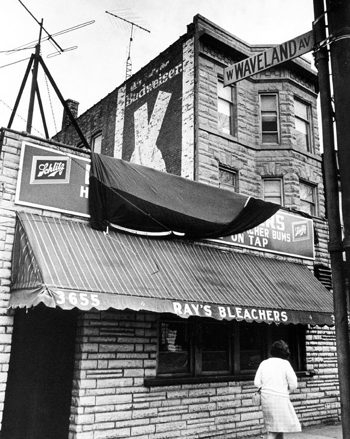 Chicago Cubs Photograph - Bar Outside Wrigley  by Retro Images Archive
