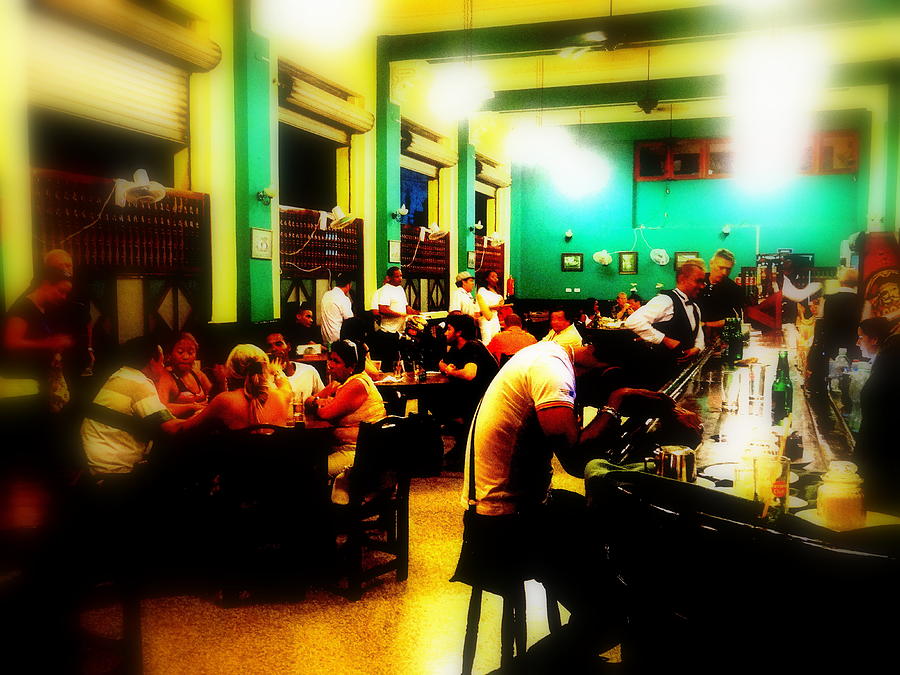 Bar Scene in Olad Havana Cuba Photograph by Funkpix Photo Hunter