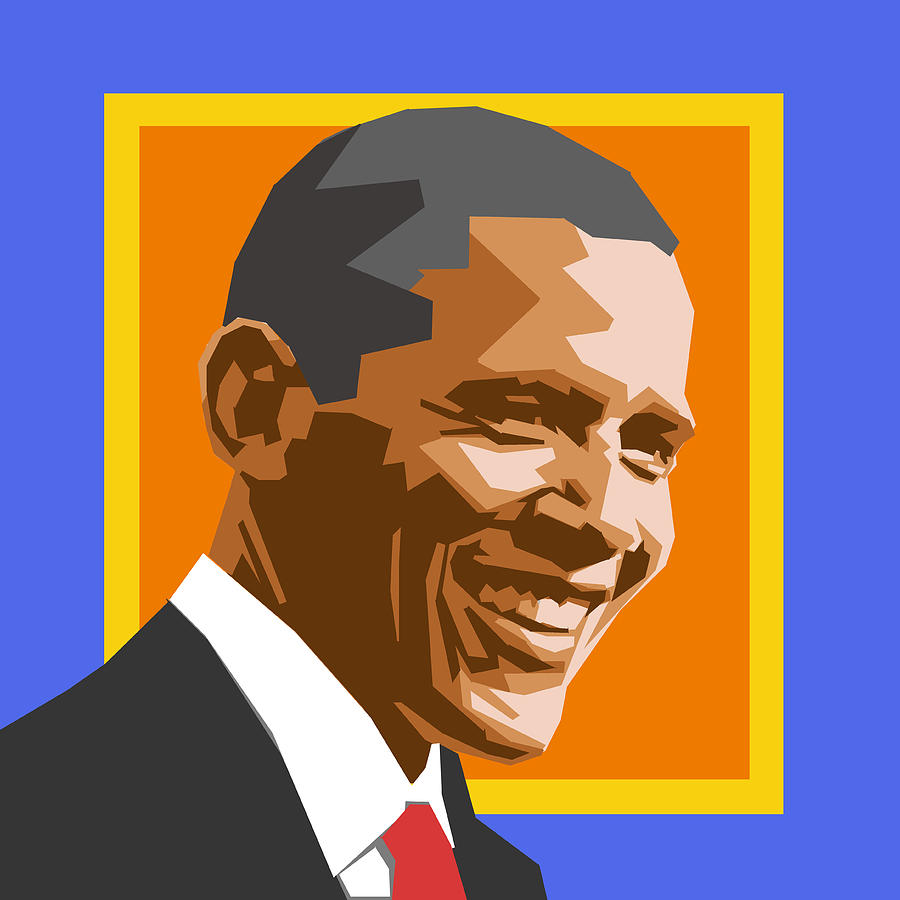 Barack Digital Art by Douglas Simonson