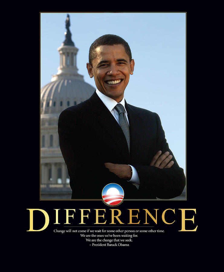 Barack Obama Difference Photograph by Retro Images Archive
